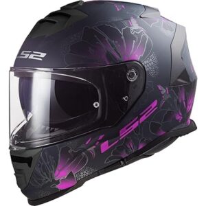 LS2 FF800 Storm II Burst Casco Moto Integral Matt Black/Pink