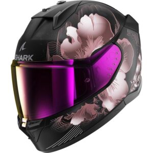 Shark D-Skwal 3 Mayfer Casco Integral Moto Negro Rosa